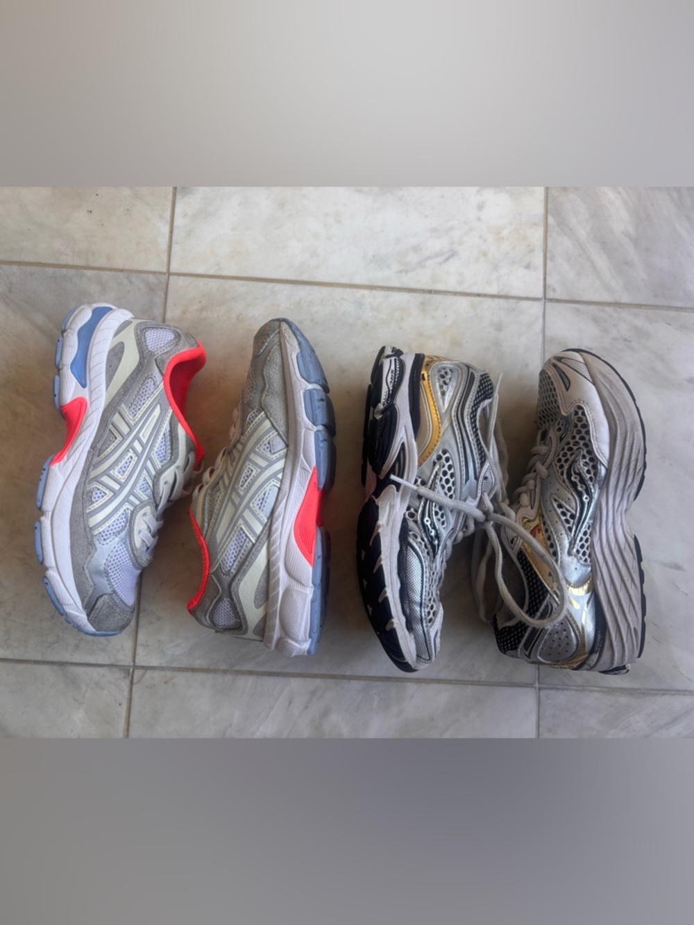 Saucony Omni 9 and ASICS Gel